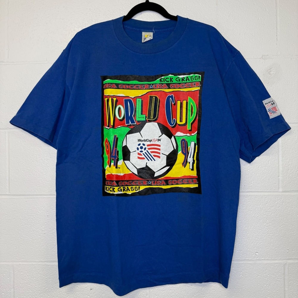 Vintage 90's WORLD CUP 94 FIFA World Cup USA 1994 Soccer Football T-Shirt USA